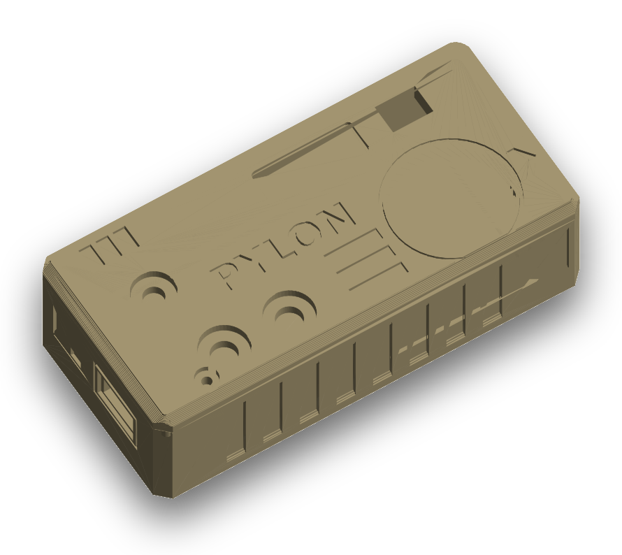 PYLON Rev A enclosure, engineering render